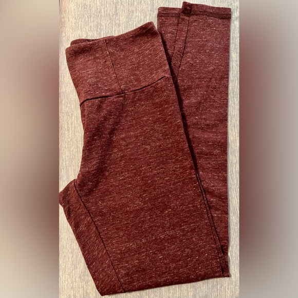 2/$25 Heather Burgundy Live Love Dream Sz Small Soft Leggings - Picture 6 of 6